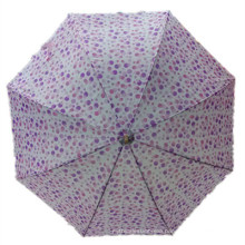 Auto Open Ladies Printing Straight Umbrella